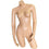 MN-239 Plastic Countertop Female 3/4 Upper Body Torso Form with Arms - DisplayImporter
