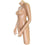 MN-239 Plastic Countertop Female 3/4 Upper Body Torso Form with Arms - DisplayImporter