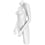 MN-239 Plastic Countertop Female 3/4 Upper Body Torso Form with Arms - DisplayImporter