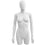MN-248 Plastic 3/4 Torso Female Upper Body Torso Form with Removable Head - DisplayImporter