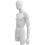 MN-249 Plastic 3/4 Torso Male Upper Body Torso Form with Removable Head - DisplayImporter