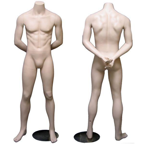 Full Size Masculine Headless Male Mannequin (Military Stand At Ease Po –  mannequinsupply