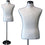 MN-113 Male Jersey Covered Form w/ Base White - DisplayImporter.com - 3