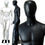 MN-145 Full Size Male Mannequin with Abstract Face  - DisplayImporter.com - 1