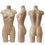 MN-220 3/4 Female Round Body Hanging Plastic Form Fleshtone - DisplayImporter.com - 2