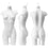 MN-220 3/4 Female Round Body Hanging Plastic Form White - DisplayImporter.com - 3