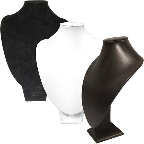 DS-016 Large Bust Leatherette/Velvet Display - DisplayImporter