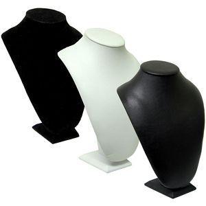 DS-035 Plush Bust Leatherette/Velvet Display  - DisplayImporter.com