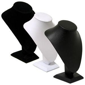 DS-066 Medium Bust Leatherette/Velvet Display  - DisplayImporter.com