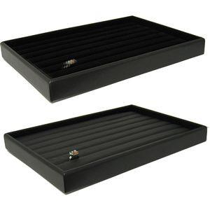 DS-069 Leatherette/Velvet Ring Insert Display Tray  - DisplayImporter.com