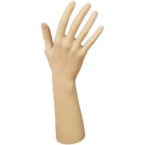 DS-186 Fleshtone Upright Glove and Jewelry Display Hand - DisplayImporter