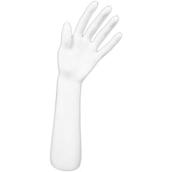 DS-187 Glossy White Glove and Jewelry Display Hand - DisplayImporter