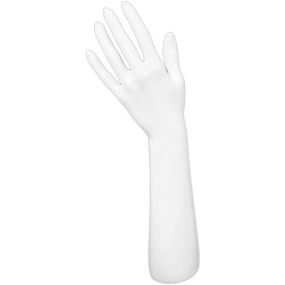 DS-187 Glossy White Glove and Jewelry Display Hand - DisplayImporter