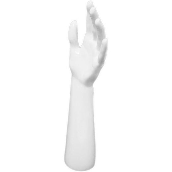 DS-187 Glossy White Glove and Jewelry Display Hand - DisplayImporter