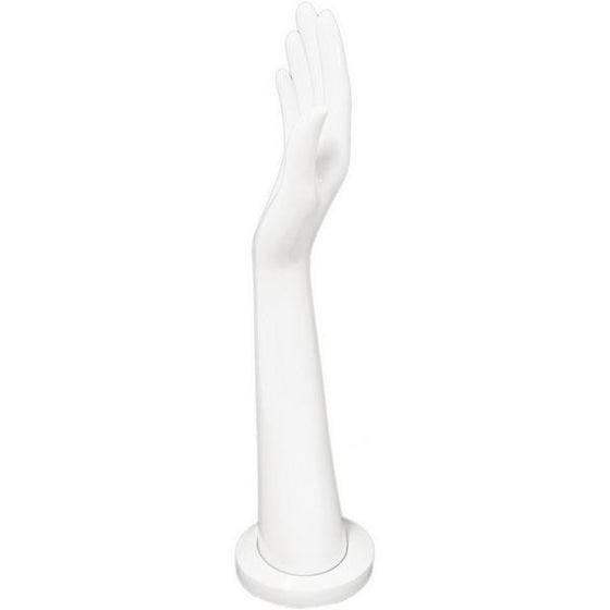 DS-188 Tall Glossy White Glove and Jewelry Display Hand - DisplayImporter