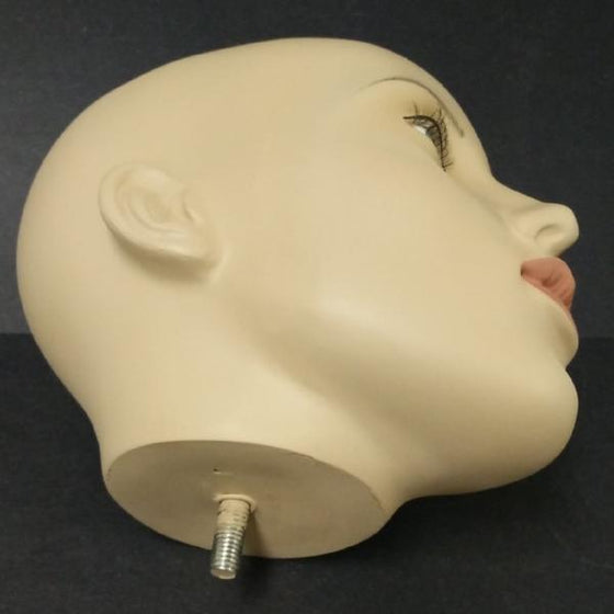 MN-404HEAD Fiberglass Female Realistic Head Attachment - DisplayImporter