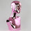 MN-442 Chrome Female Abstract Mannequin Head Display - DisplayImporter