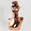 Chrome Female Abstract Mannequin Head Display