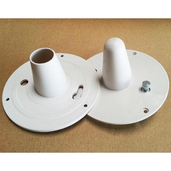 MA-028 Round Plastic Mannequin Torso Connector - DisplayImporter