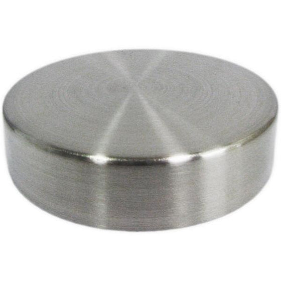 MA-029 Replacement Brushed Chrome 3-5/16" Round Metal Neck Cap for Dress Forms (fits MN-025/MN-602) - DisplayImporter