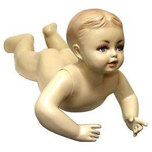 MN-037 Crawling Baby Fleshtone Mannequin  - DisplayImporter.com