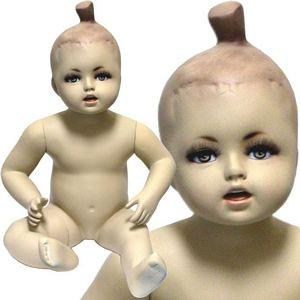 MN-038 Sitting Baby Flesh Tone Mannequin  - DisplayImporter.com