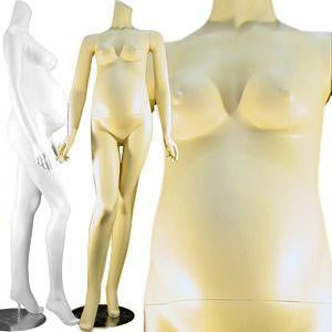 MN-129 Full Size Headless Pregnant Female Mannequin  - DisplayImporter.com - 1