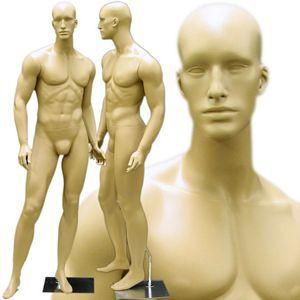 MN-159 Standing Masculine Male Mannequin with Base Fleshtone - DisplayImporter.com - 2