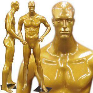 MN-161 Men's Full Size Standing Masculine Mannequin Gold - DisplayImporter.com - 2