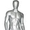 MN-169 Egghead Standing Masculine Male Mannequin with Base - DisplayImporter