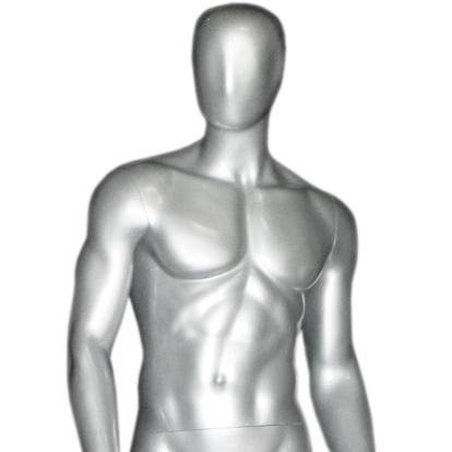 MN-169 Egghead Standing Masculine Male Mannequin with Base - DisplayImporter