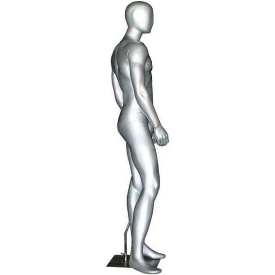 MN-169 Egghead Standing Masculine Male Mannequin with Base - DisplayImporter