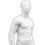 MN-169 Egghead Standing Masculine Male Mannequin with Base - DisplayImporter