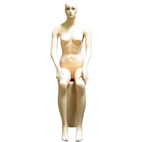 MN-200 Female Mannequin in Sitting Position with Pedestal - DisplayImporter