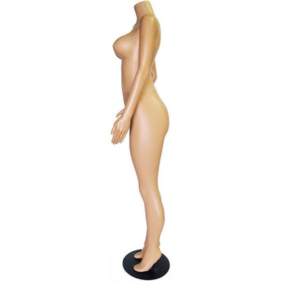 MN-238 Plastic Busty Headless Ladies Full Size Mannequin - DisplayImporter