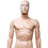 MN-245 Plastic Male Full Size Mannequin with Removable Abstract Head - DisplayImporter