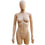 MN-248 Plastic 3/4 Torso Female Upper Body Torso Form with Removable Head - DisplayImporter