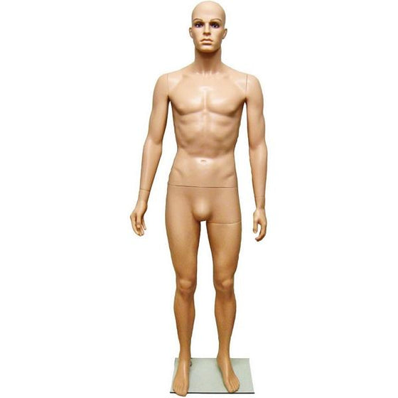 MN-251A Plastic Realistic Head Male Full Size Mannequin with Removable Head - DisplayImporter