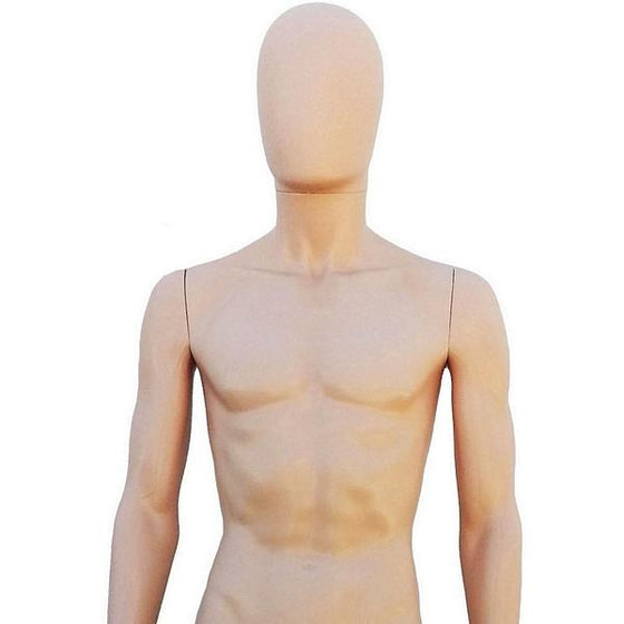 MN-251 Plastic Egghead Male Full Size Mannequin with Removable Head - DisplayImporter