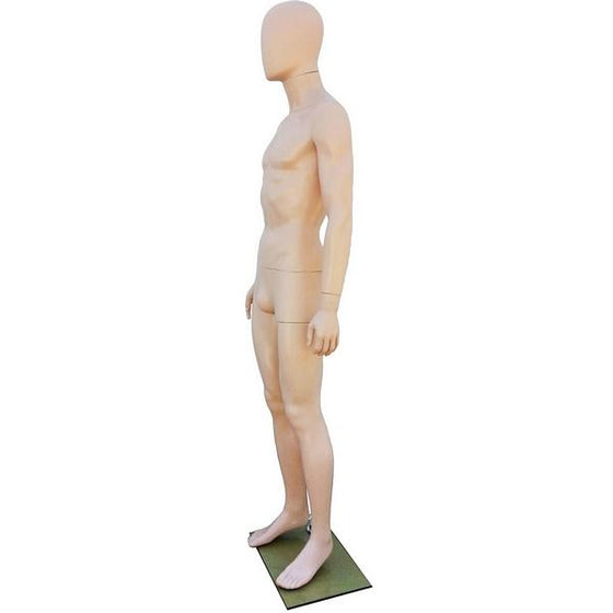 MN-251 Plastic Egghead Male Full Size Mannequin with Removable Head - DisplayImporter