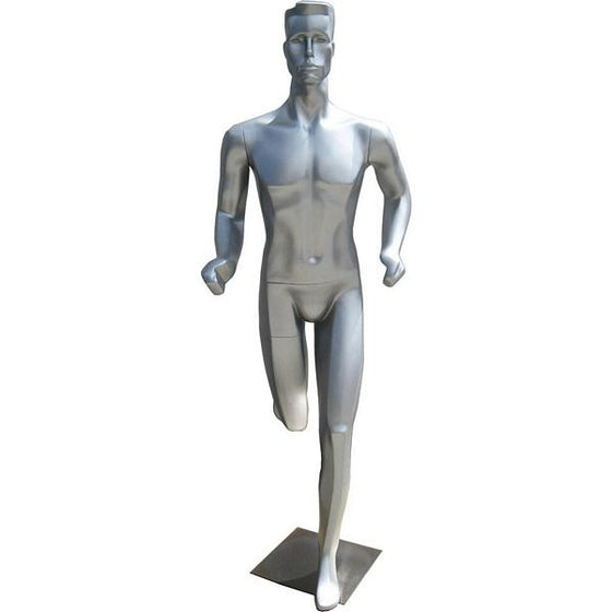 MN-253 Full Size Abstract Male Mannequin in Running Position - DisplayImporter