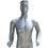 MN-253 Full Size Abstract Male Mannequin in Running Position - DisplayImporter