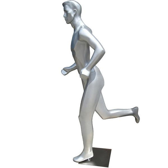 MN-253 Full Size Abstract Male Mannequin in Running Position - DisplayImporter