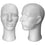 MN-256 Male Styrofoam Mannequin Head with Long Neck - DisplayImporter