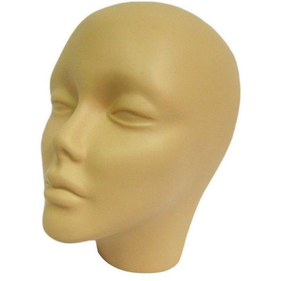 MN-257 Half Head Female Fiberglass Mannequin Head Display Form - DisplayImporter