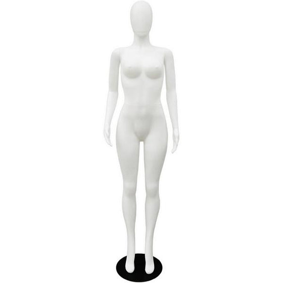 Plastic Busty Egghead Ladies Full Size Mannequin