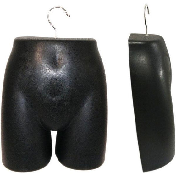 MN-280 Plastic Female Lower Torso (Hip) Hanging Form with Metal Hook - DisplayImporter