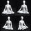 MN-283 Female Yoga Mannequin in Seated Easy Pose (Sukasana) - DisplayImporter