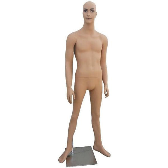 MN-308A Young Man Smiling Male Mannequin 5' 9.5" - DisplayImporter