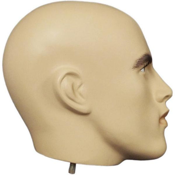 MN-406HEAD Fiberglass Male Realistic Head Attachment - DisplayImporter